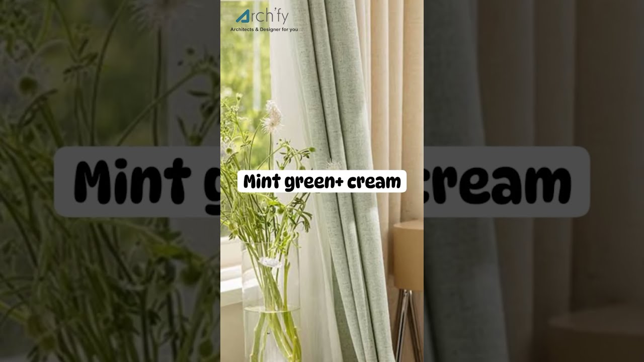 Curtains color combination 2024
