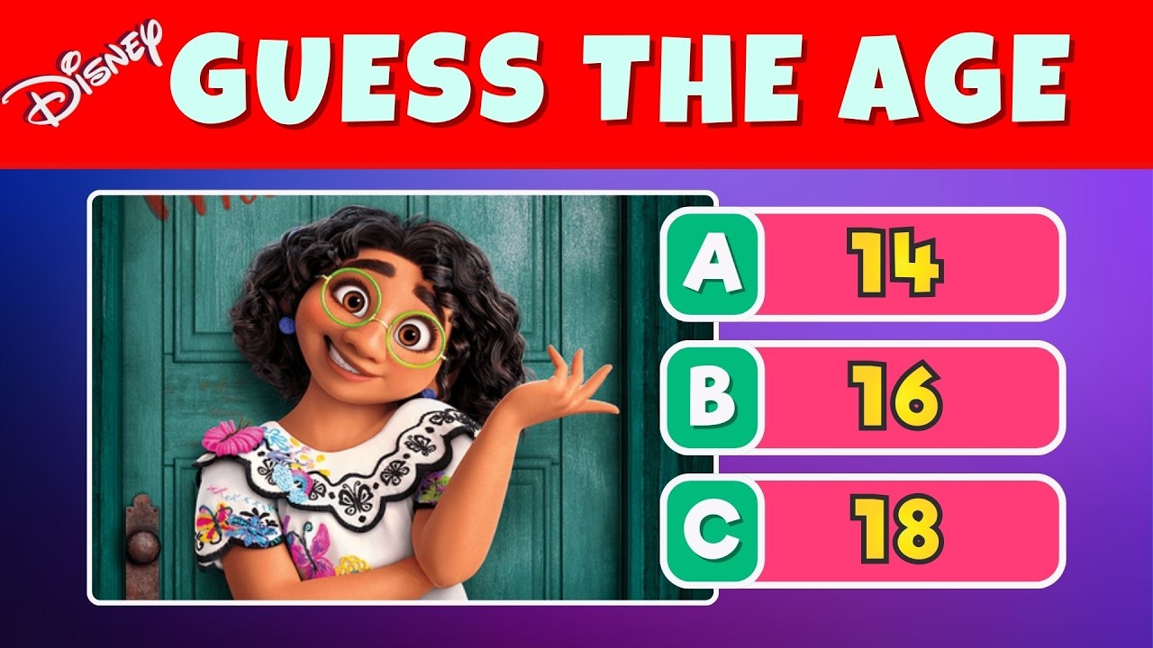 Guess the Disney Character Age! 🏰 Disney Quiz Challenge (Only True Fans Score 20/25)