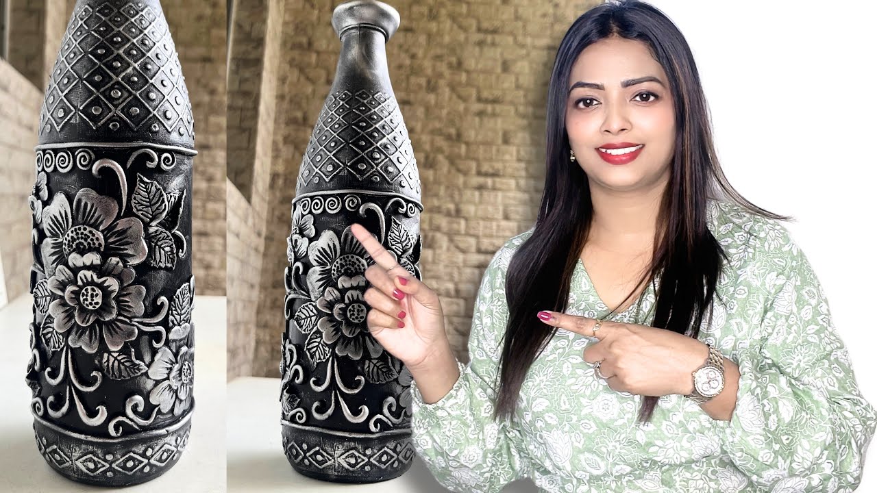 DIY Beautiful Vase from a Glass Bottle | Easy Upcycled Home Decor Idea
