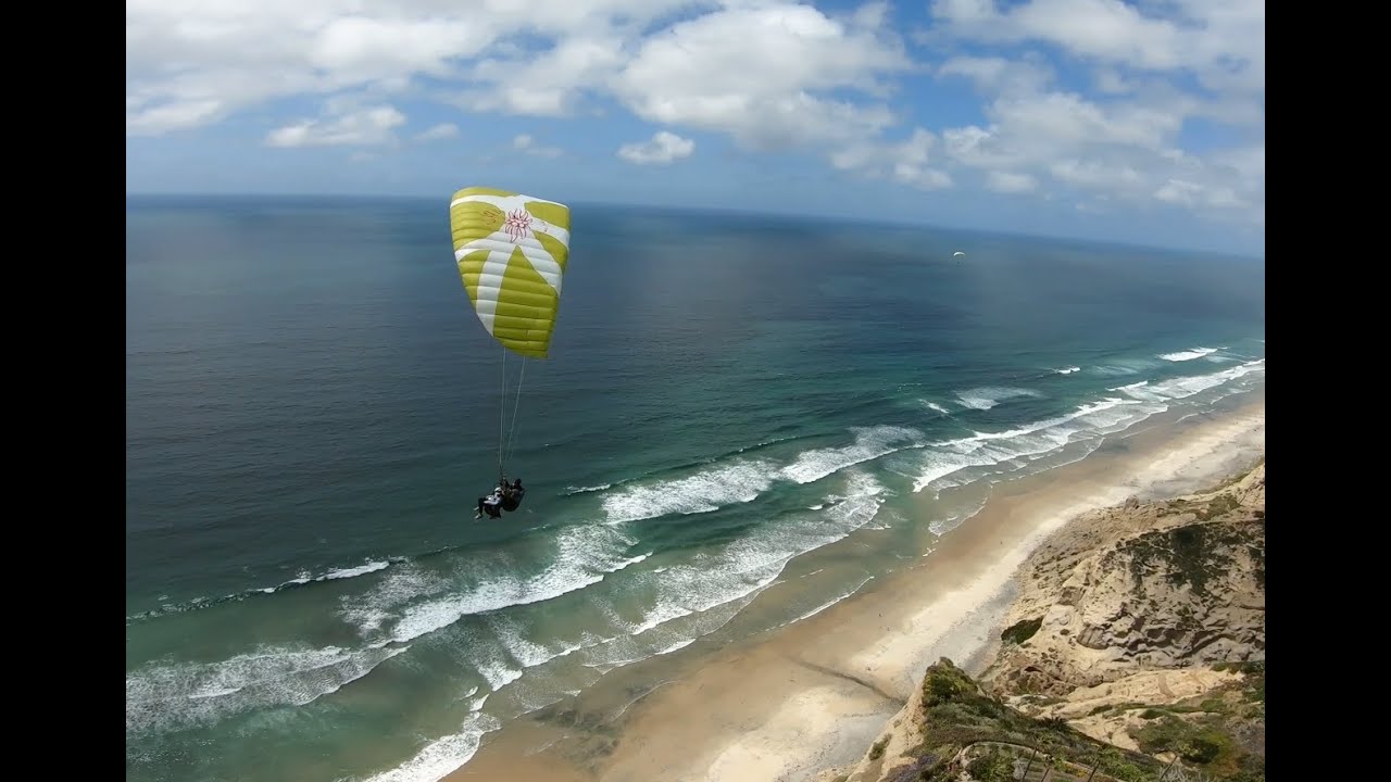 Paragliding at Torrey Pines Gliderport, San Diego California, April 2024