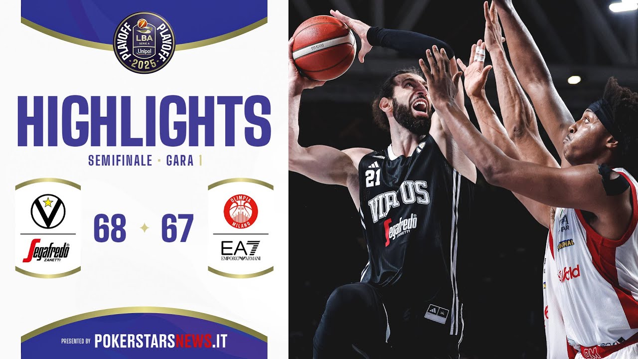 Virtus Segafredo Bologna – EA7 Emporio Armani Milano | PokerstarsNews Highlights | SF | Gara-1