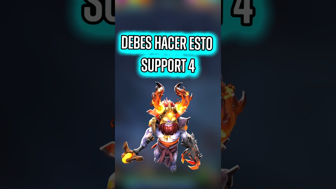 Haz esto como SUPPORT 4 y subir&aacute;s ranked facil ✅ #dota2 #gameplay #tutorial