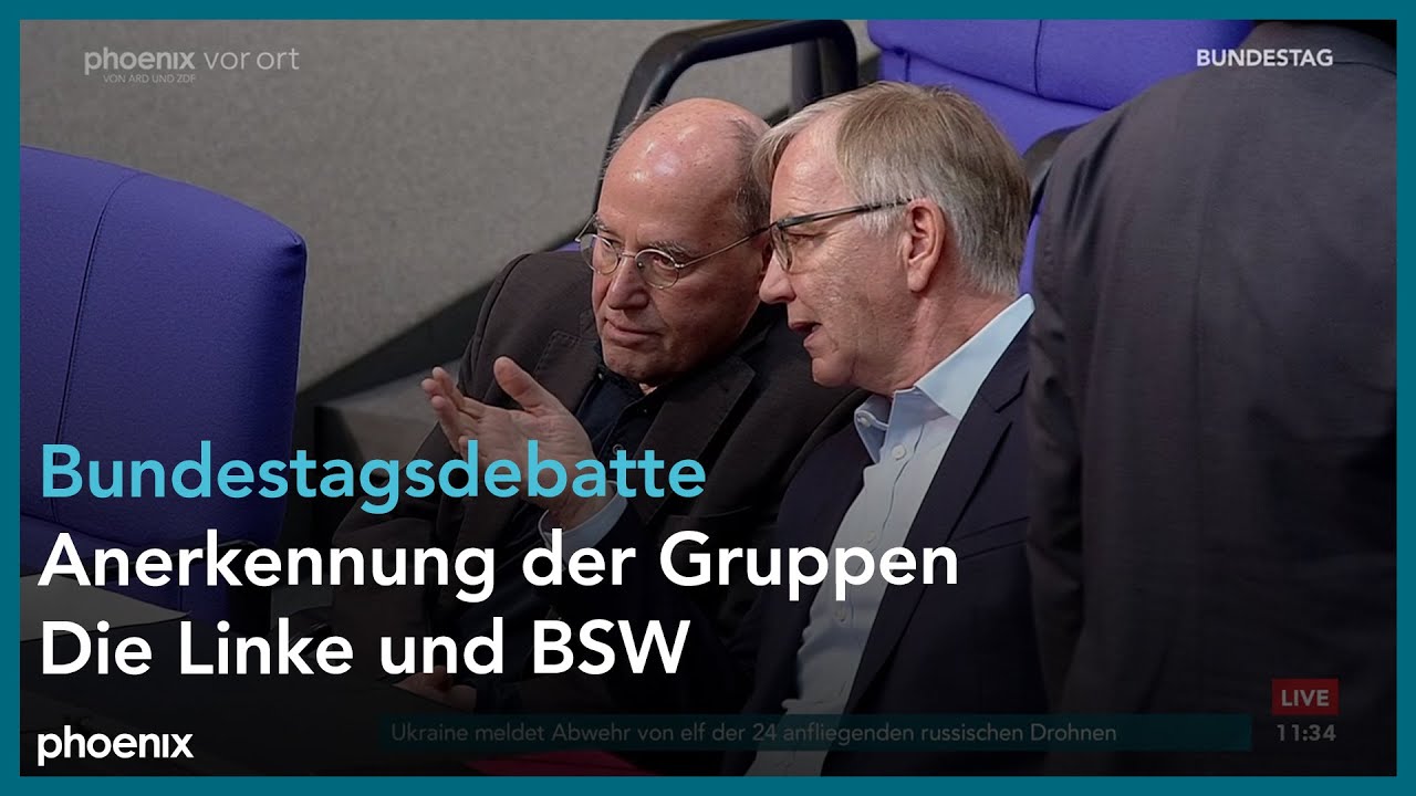 Bundestagsdebatte zur Anerkennung der Gruppen Die Linke und BSW am 02.02.24