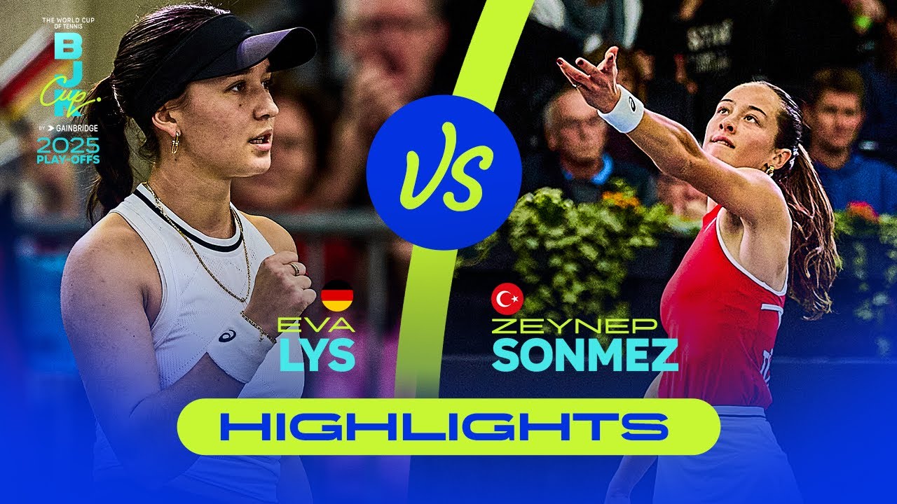 Eva Lys (GER) vs  Zeynep Sonmez (TUR) | 2025 Billie Jean King Cup Play-offs | Highlights