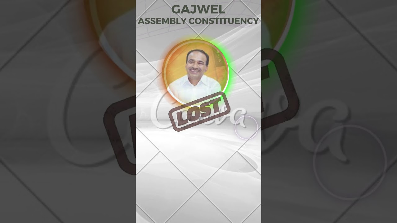 Gajwel Assembly Election Results #gajwel#telangana#assembly#2023#kcr#results#trendingshorts #shorts