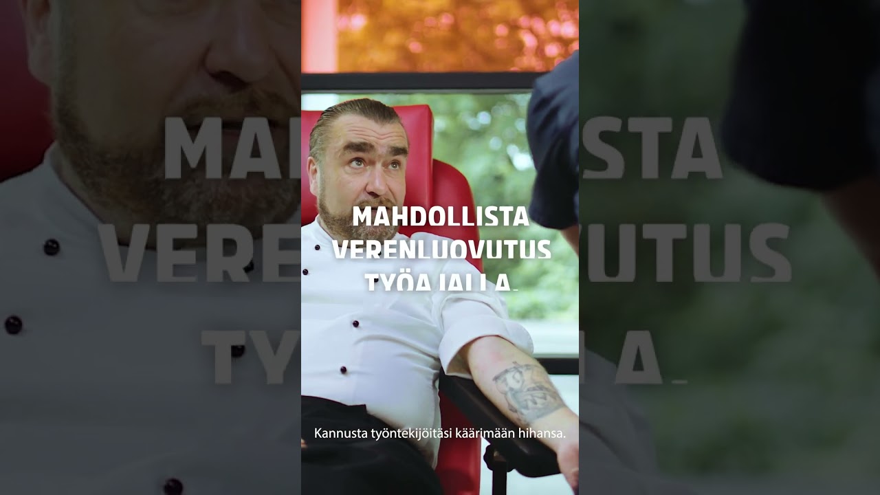 Luovuta verta työajalla