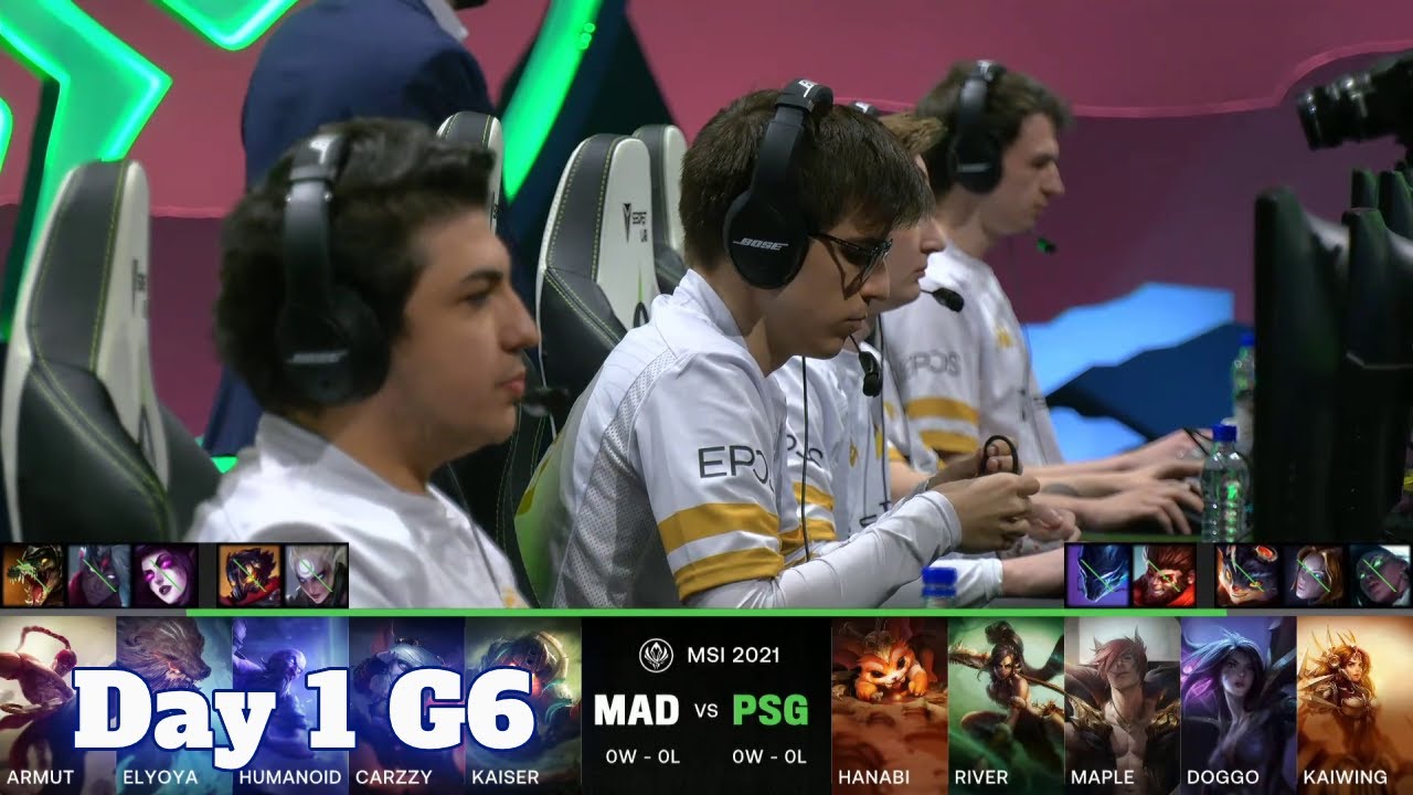 MAD vs PSG - Day 1 LoL MSI 2021 Group C | Mad Lions vs PSG Talon full game