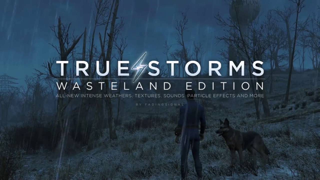 Демонстрация True Storms v1.4 (мод на погоду для Fallout 4)