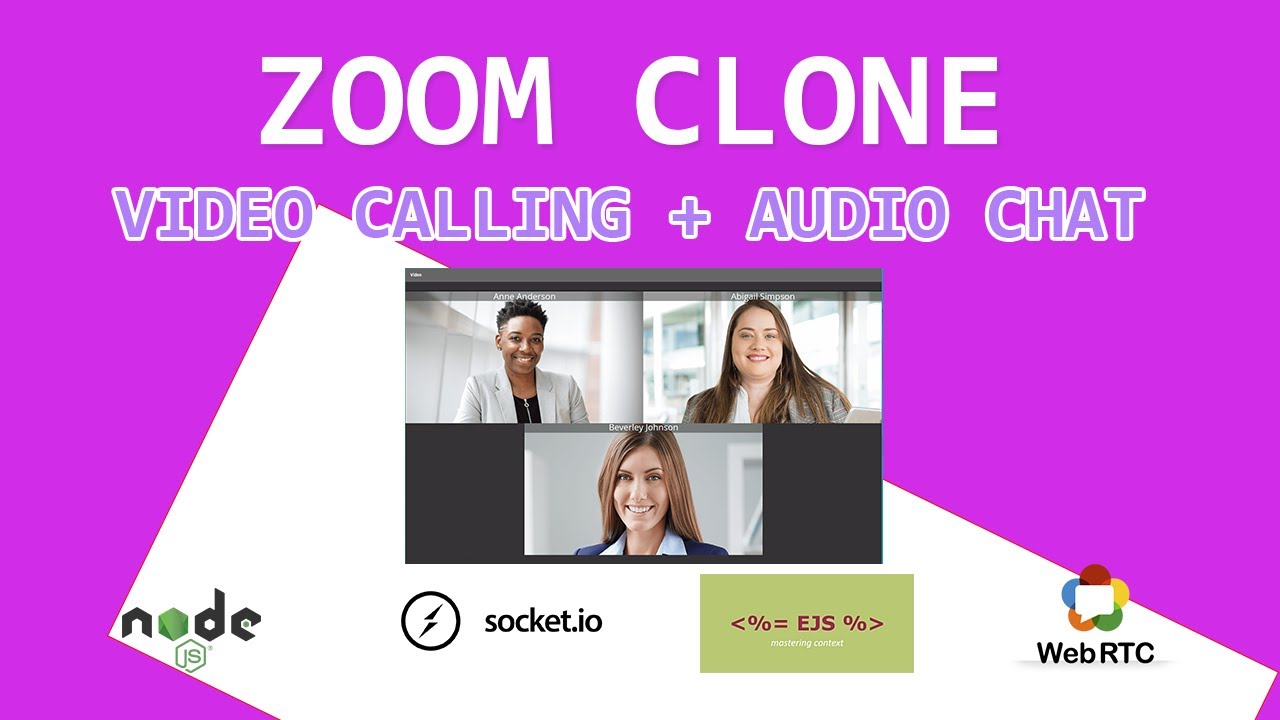 Full Video : Node js || webrtc || Real time video chat application || zoom clone