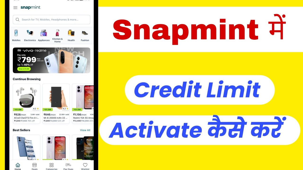 How to Activate Snapmint Credit Limit