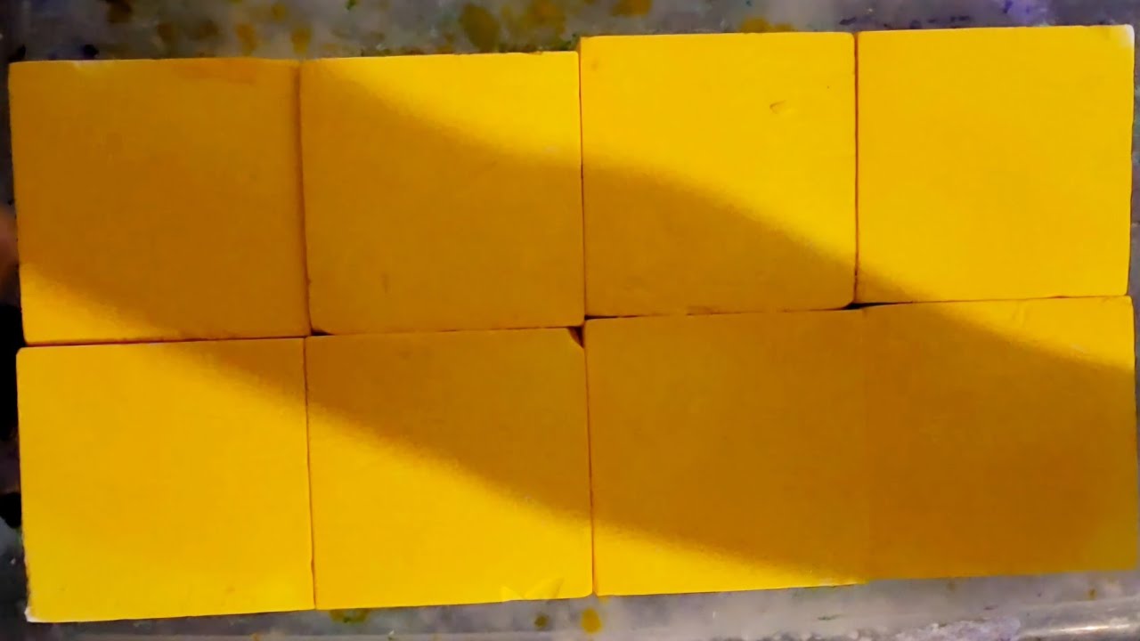 Yellow Crisp Gym Chalk | Sleep Aid | Oddly Satisfying | ASMR