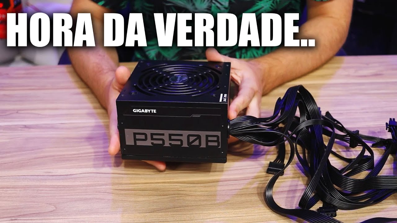 NOVAS FONTES GIGABYTE PRESTAM? ANÁLISE COMPLETA, MODELO P550B