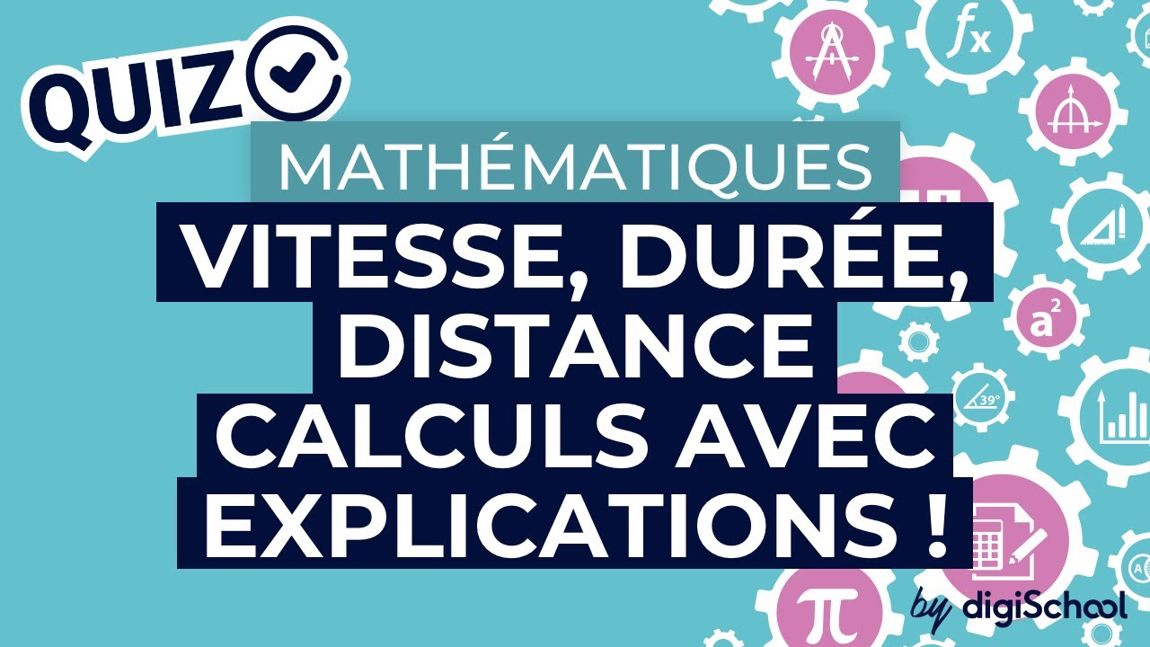 Exercice sur le calcul d’une vitesse, d’une durée ou d’une distance | Brevet de mathématiques