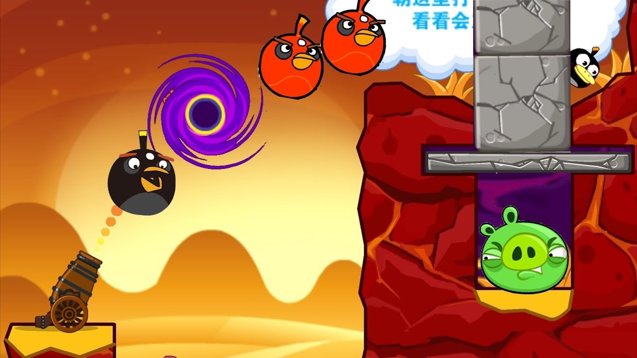 Angry Birds Cannon Collection 3 - BOMBER BREAK STONE TO BLAST BAD PIGS!