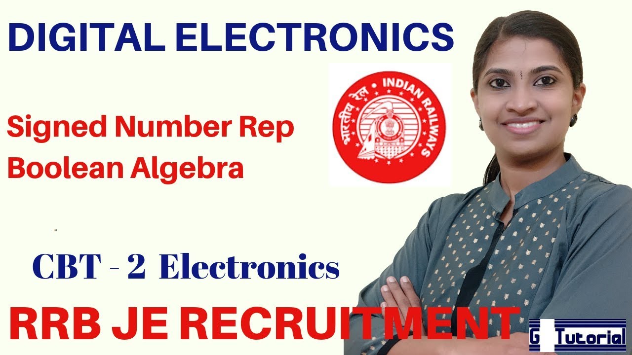 RRB JE Exam Classes in English | Digital Electronics | Signed Number & Boolean Algebra