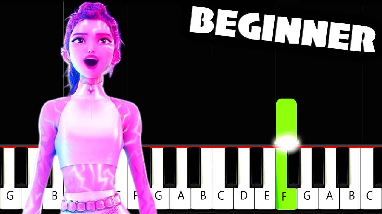 What It Sounds Like (KPop Demon Hunters) - BEGINNER Piano Tutorial