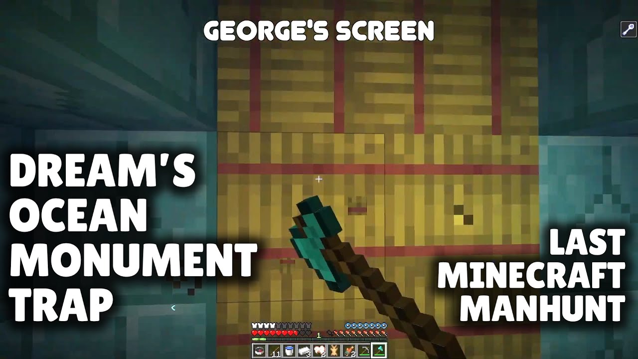 Dream's Ocean Monument Trap - Last Minecraft Manhunt