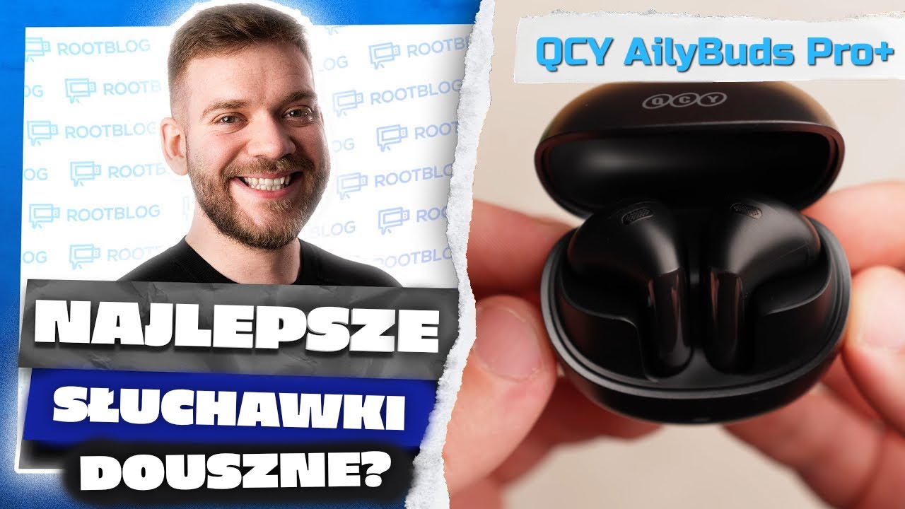 QCY AilyBuds Pro+ 🎧 NAJLEPSZE [CENA🤝JAKOŚĆ] douszne słuchawki bezprzewodowe TWS