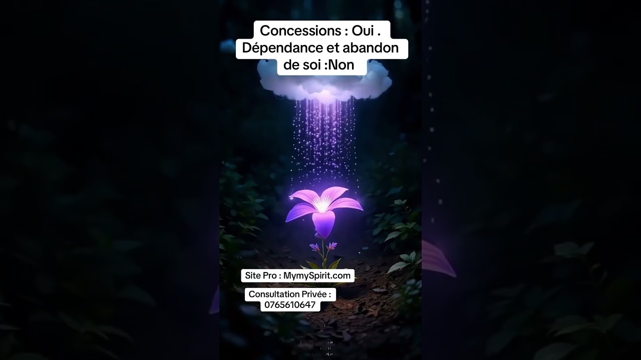 Concessions : Oui . Dépendance & abandon de soi : Non 