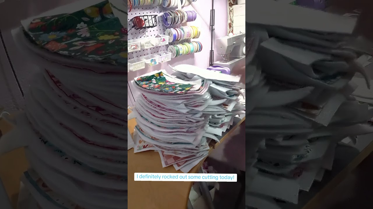 Batch Pattern Cutting in preparation for my First Market!