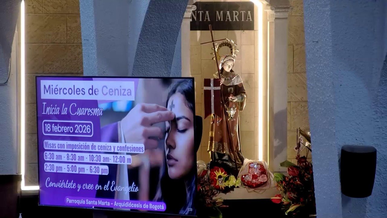 Martes 17 de febrero2026, octavo de la novena. Eucaristía 5:45 am.