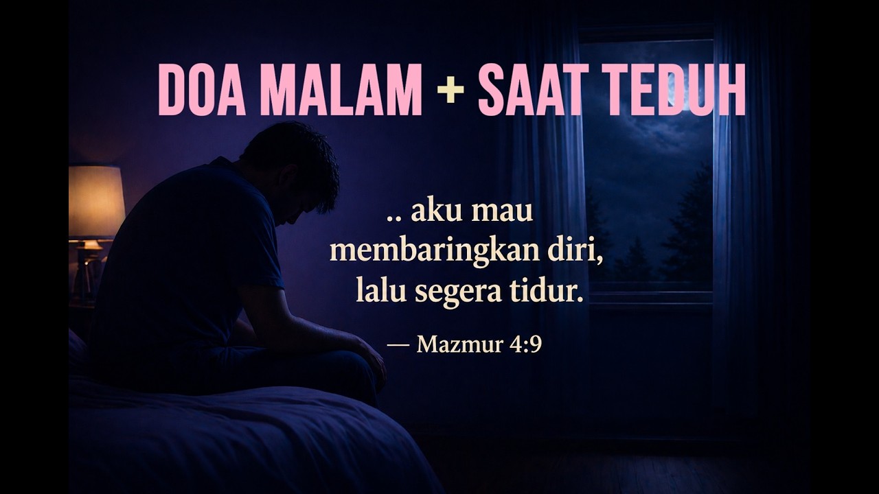 DOA MALAM SEBELUM TIDUR - Untuk Umat Kristen yang Lelah, Cemas, dan Susah Tidur