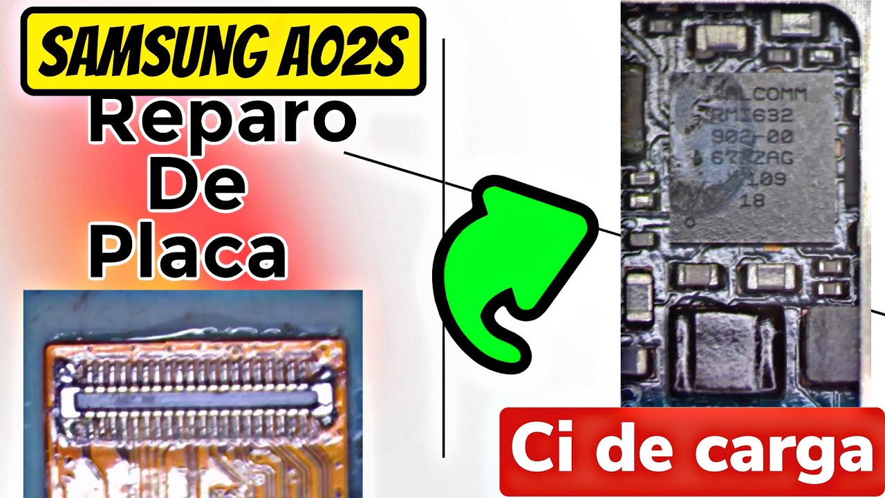 Samsung A02s Parou de carregar do nada | Mostra carregando e não sobe carga reparo de placa
