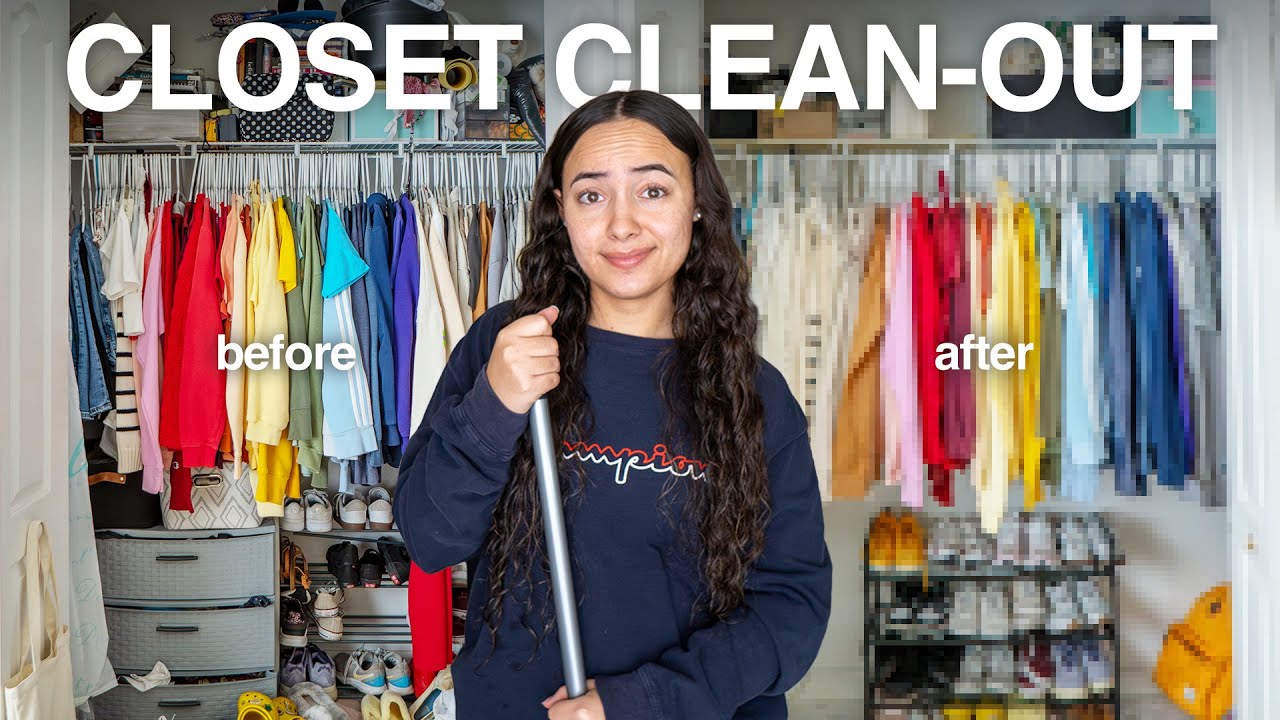 Extreme Closet Clean-Out | declutter & organize with me 🧺✨🤍