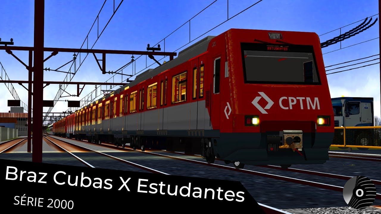 OpenBVE - BRAZ CUBAS x ESTUDANTES com o TUE SÉRIE 2000 da CPTM! Linha 11 Coral
