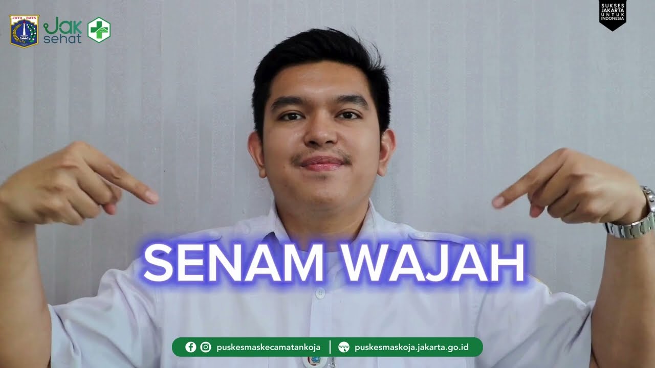 Senam Otot Wajah dan Mulut Lansia Puskesmas Koja