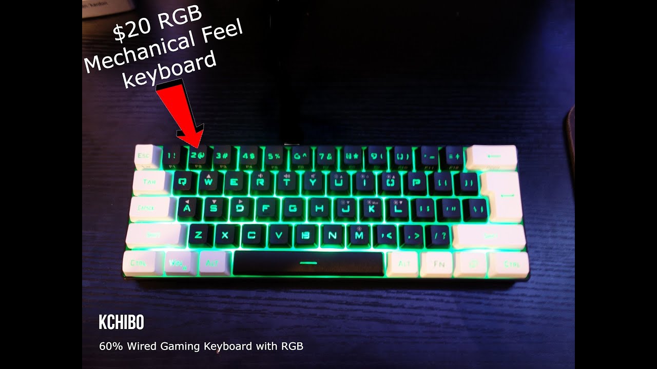 $20 RGB KEYBOARD?!?! The Kchibo RGB 60% keyboard!