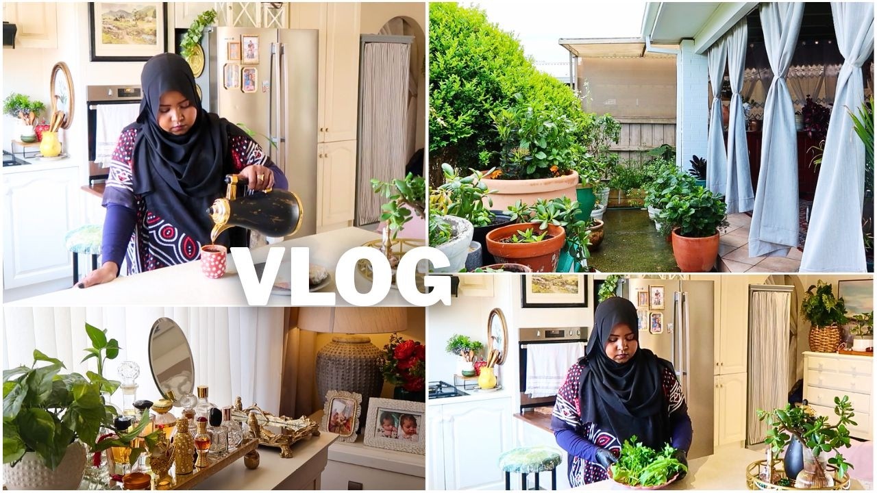 A DAY IN THE LIFE CLEANING COOKING GARDENING VLOG فلوق طبخ سوداني تقلية السودانية تنظيف زراعة
