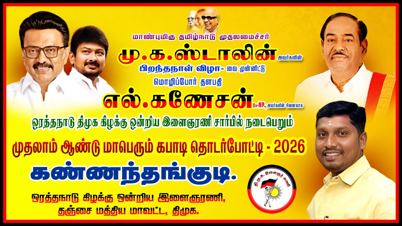 Round 1| சோழன் புதூர் vs மணிகண்டன் நினைவு கொத்தையகாடு | Kannai DMK Kabaddi