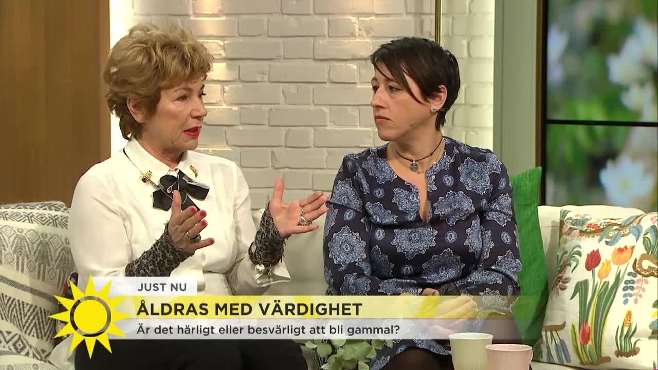 Åldras med värdighet - Är det härligt eller besvärligt att bli gammal? - Nyhetsmorgon (TV4)