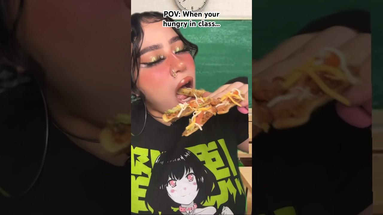 Tostadas Nails in class⁉️😋  #ediblenails #asmr #shorts