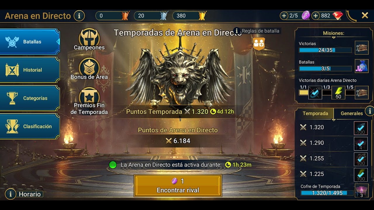 Kalvalax barriendo con el meta de velocidad en Arenas - Raid Shadow Legends