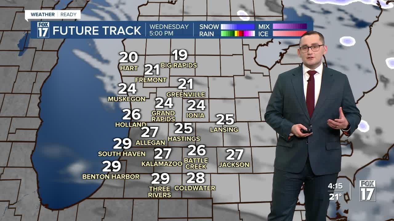 Tonight's Forecast: A few flurries, warm-up coming