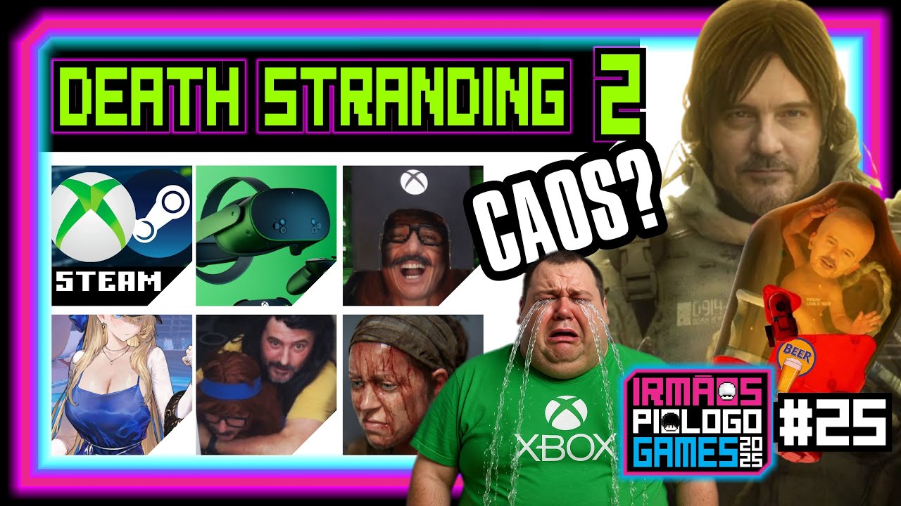 😱 DEATH STRANDING 2 LANÇADO! E AGORA? XBOX VR + STEAM NO GAME PASS + CASTIGO NAS COSTAS 😂 #IPGames25