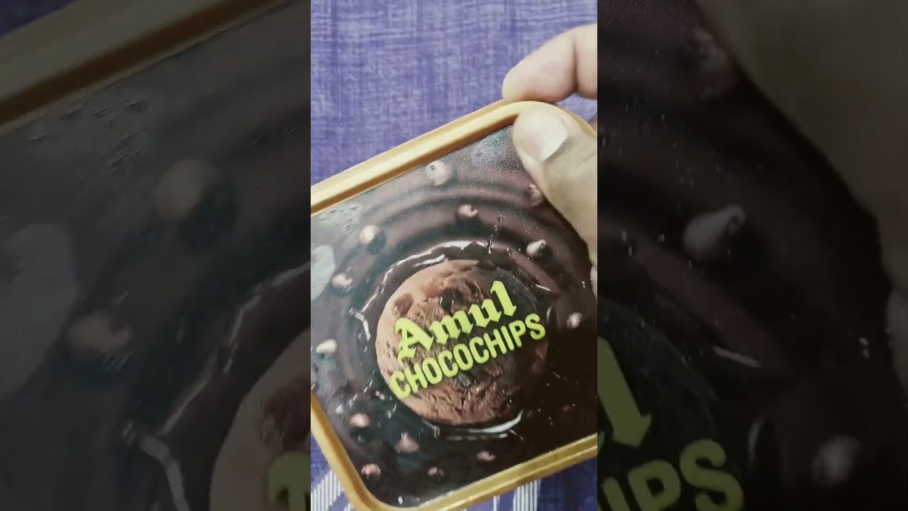 AMUL CHOCO CHIPS ICE CREAM|MILK ICE CREAM 