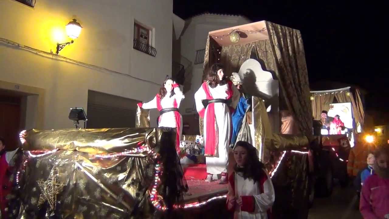 Cabalgata de Reyes Magos de Mota del Cuervo. Navidad 2013