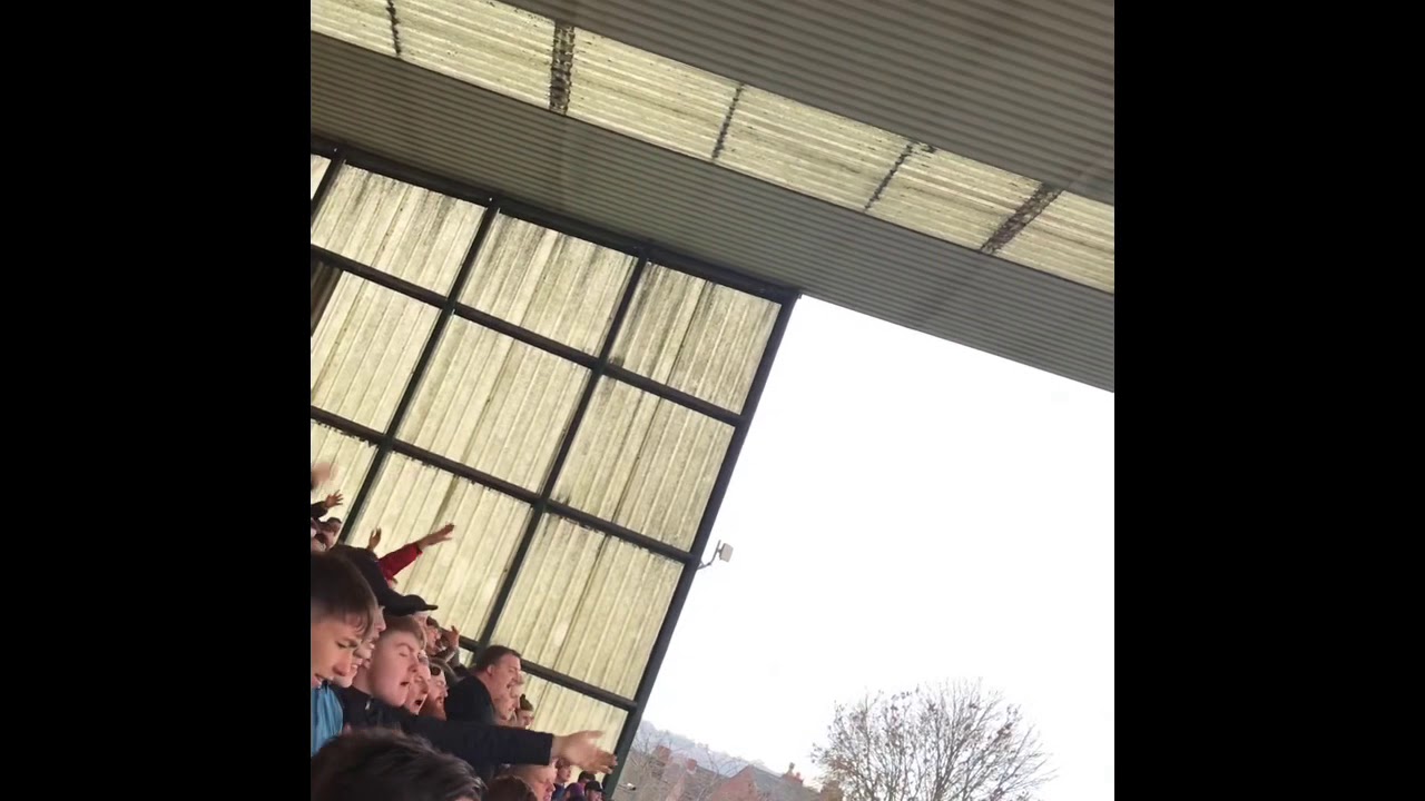 Lincoln city fans chanting against Mansfield