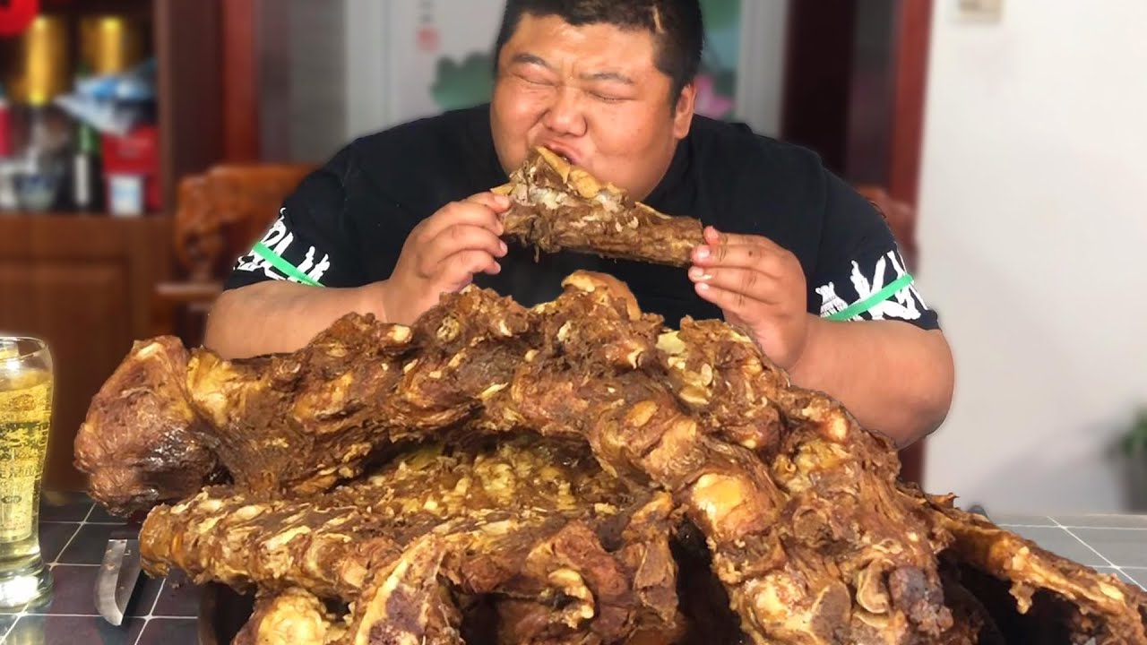 天上龙肉地下驴肉，胖哥就想知道“驴肉吃到饱”是种啥感觉，真过瘾啊！【胖猴仔】