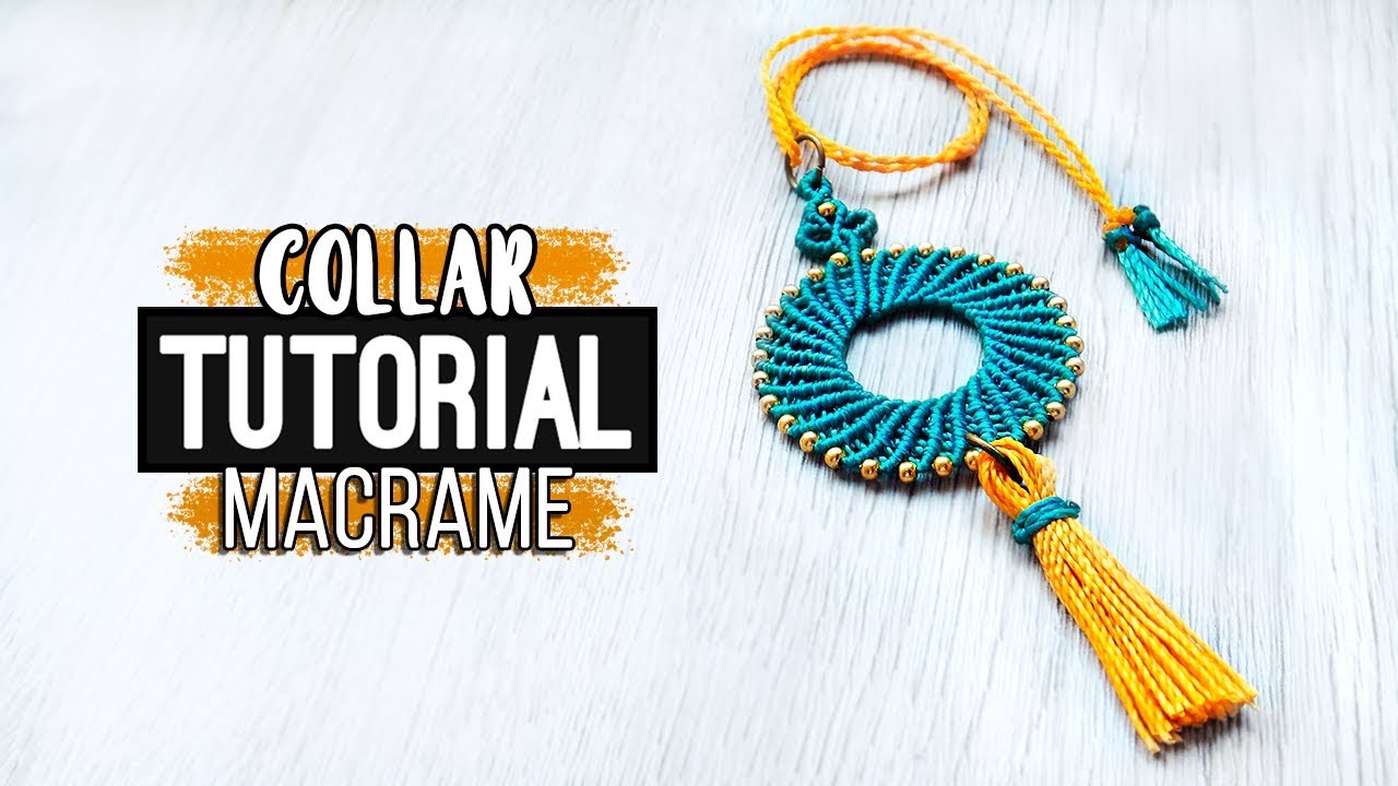 Collar Circular » 🌀 tutorial | como hacer collar de hilo  | diy ● Necklace 