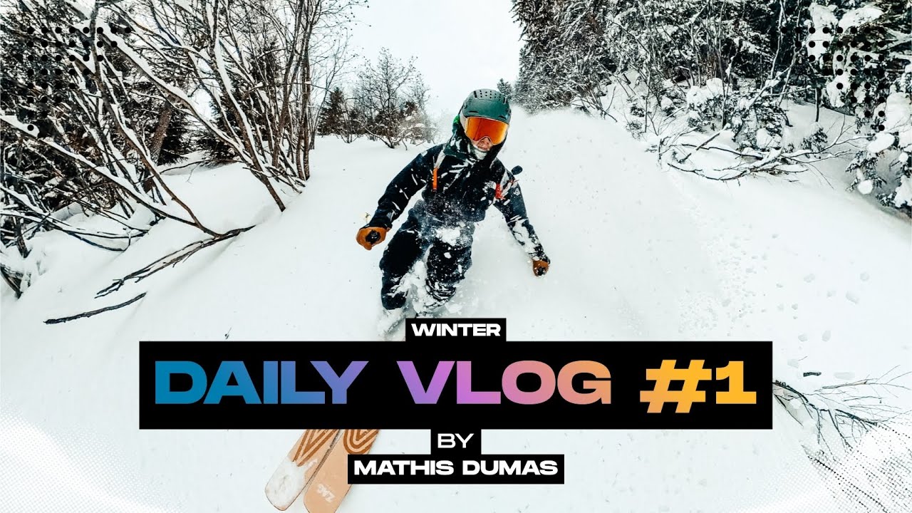 VLOG #1 - JE SKI AVEC LE CHAMPION DU MONDE de FREERIDE @leo_slemett⁩   🤝