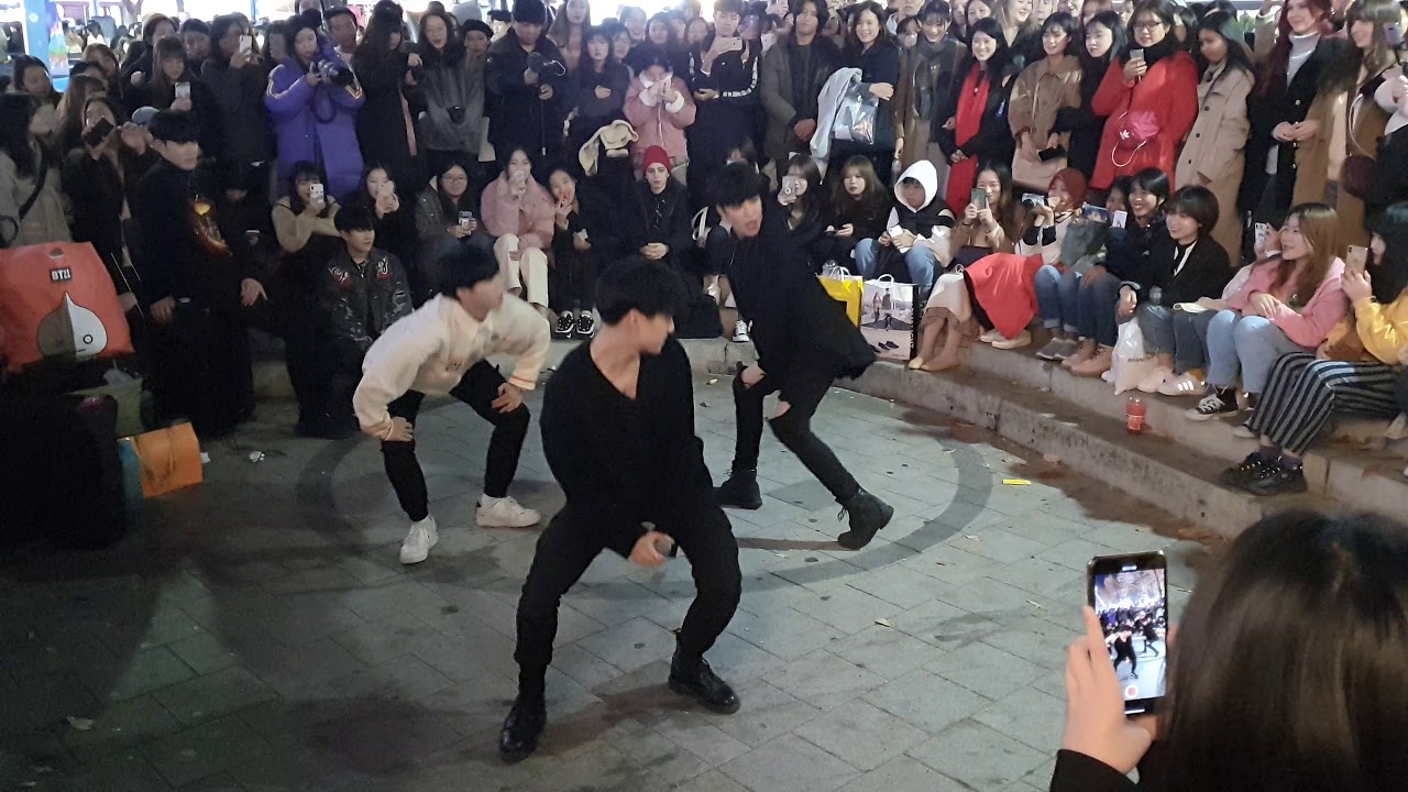 20191109. MAXXAM🤩. EXO 'GROWL' , HYUNA 'LIP & HIP' COVER. IMPROMPTU BUSKING WITH ONLOOKER.