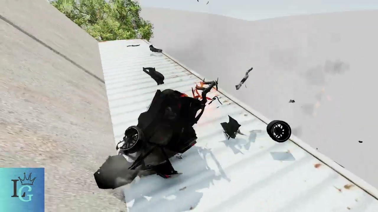 Cars vs Death fall #4 - BeamNG Drive