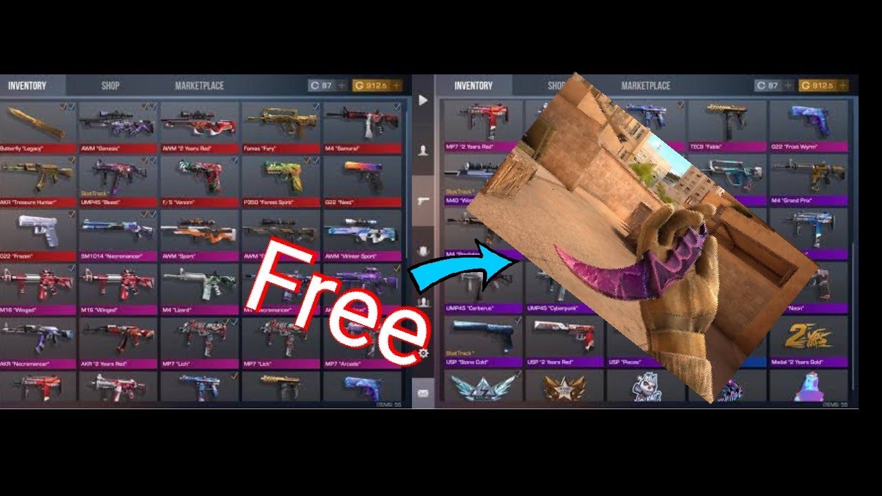 How to get free gold in standoff 2|Get free knife skin karambit gold
