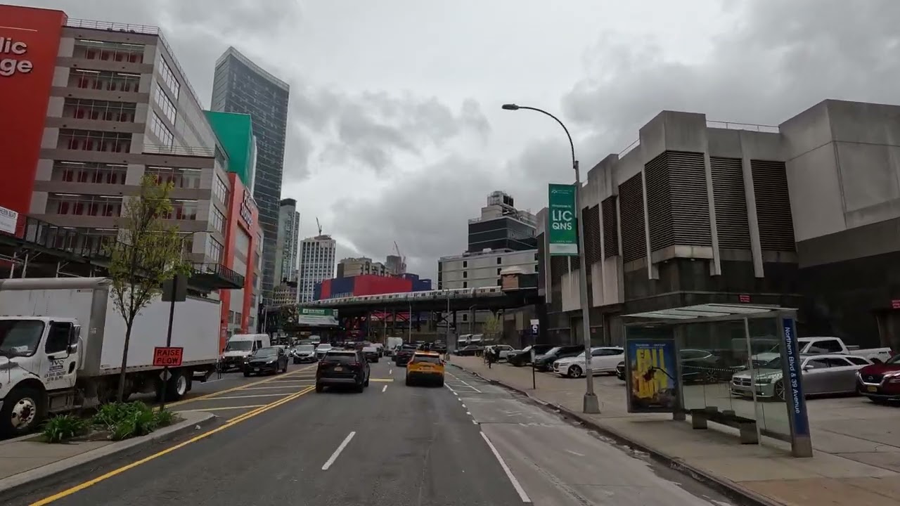 4K Driving from New York City NYC Borough Boro Queens to Upstate Albany NY i87 Day Night Time ASMR