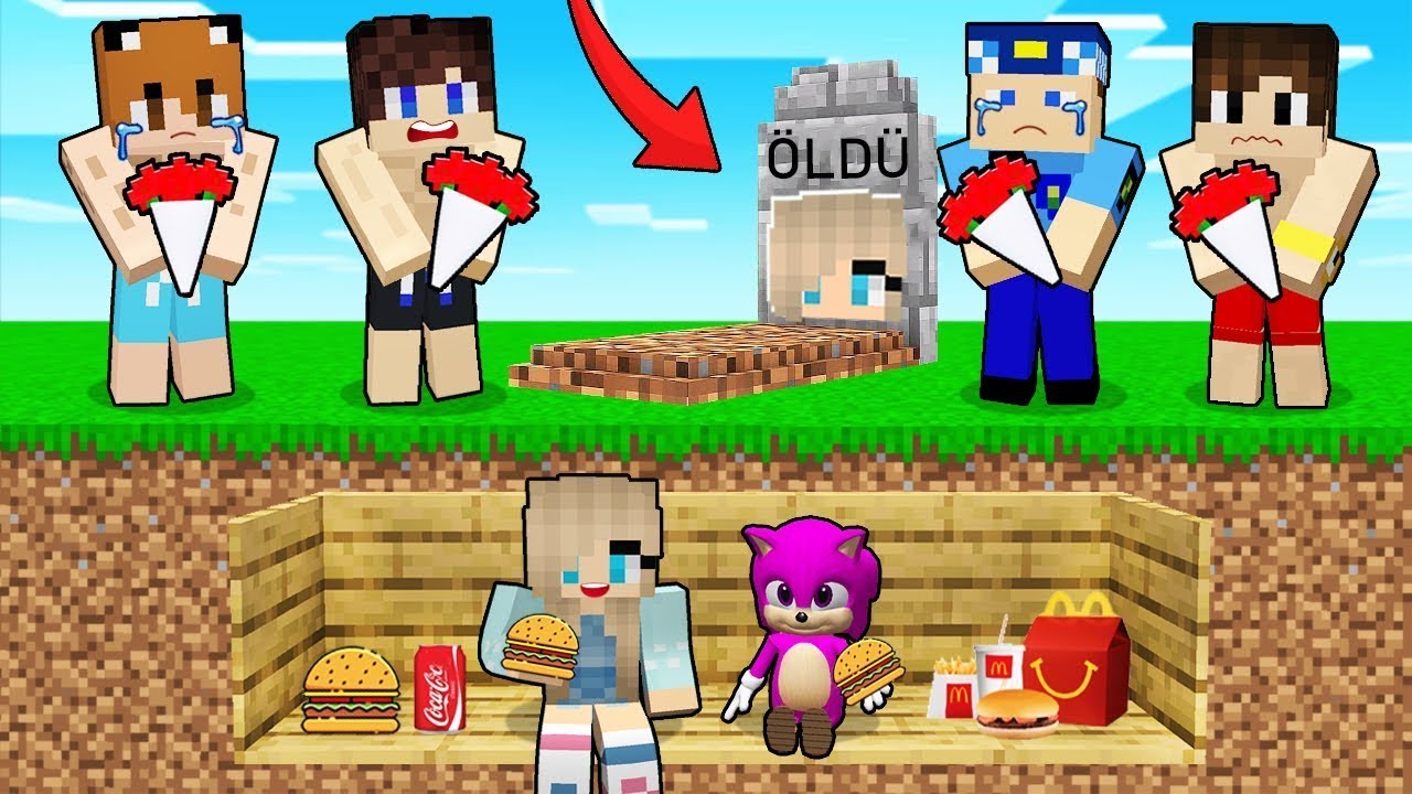 KEREM KOMİSER'İ SAHTE ÖLÜM TAKLİDİ YAPARAK KANDIRDIM - ⚠️ Minecraft