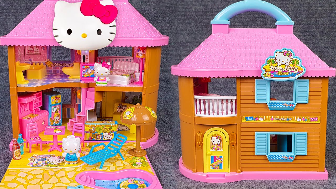 40 Minutes Satisfying with Unboxing Hello Kitty Mansion Resort Set, Kitchen Toys Collection | ASMR